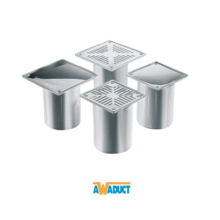 Portarejilla Awaduct Ciego Acero 12 x 12 cm / 15 x 15 cm - 110 mm